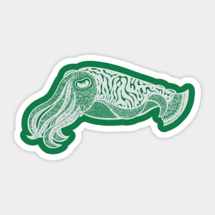 Cuttlefish - hand drawn sea animal design Sticker